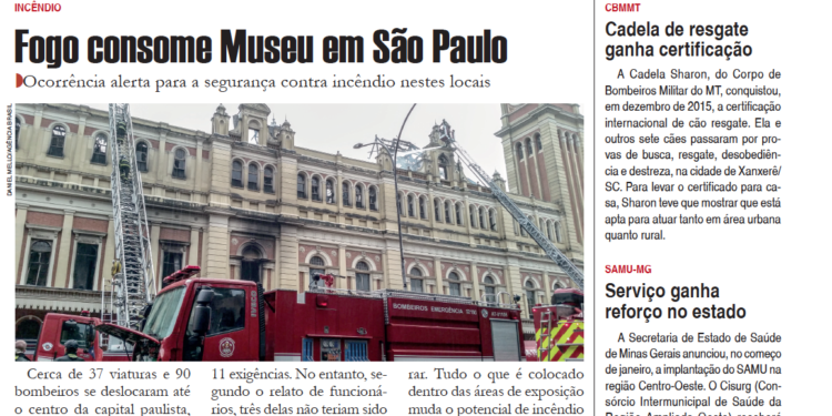 Revista Emergencia 86 Incendio No Museu Da Lingua Portuguesa Universidade Do Fogo